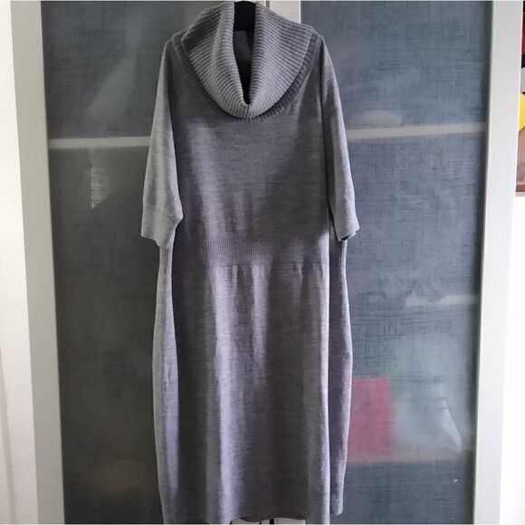 Lands End Large Merino wool sweater dress - Picture 4 of 4